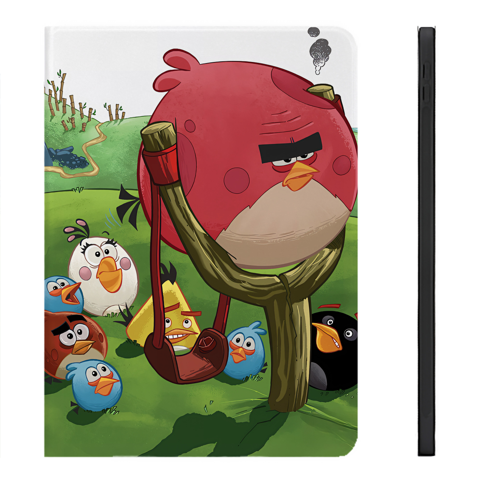 （画像用） Angry Birds アングリーバード IPadケース ペンホルダー付き ブックスタイルデザイン